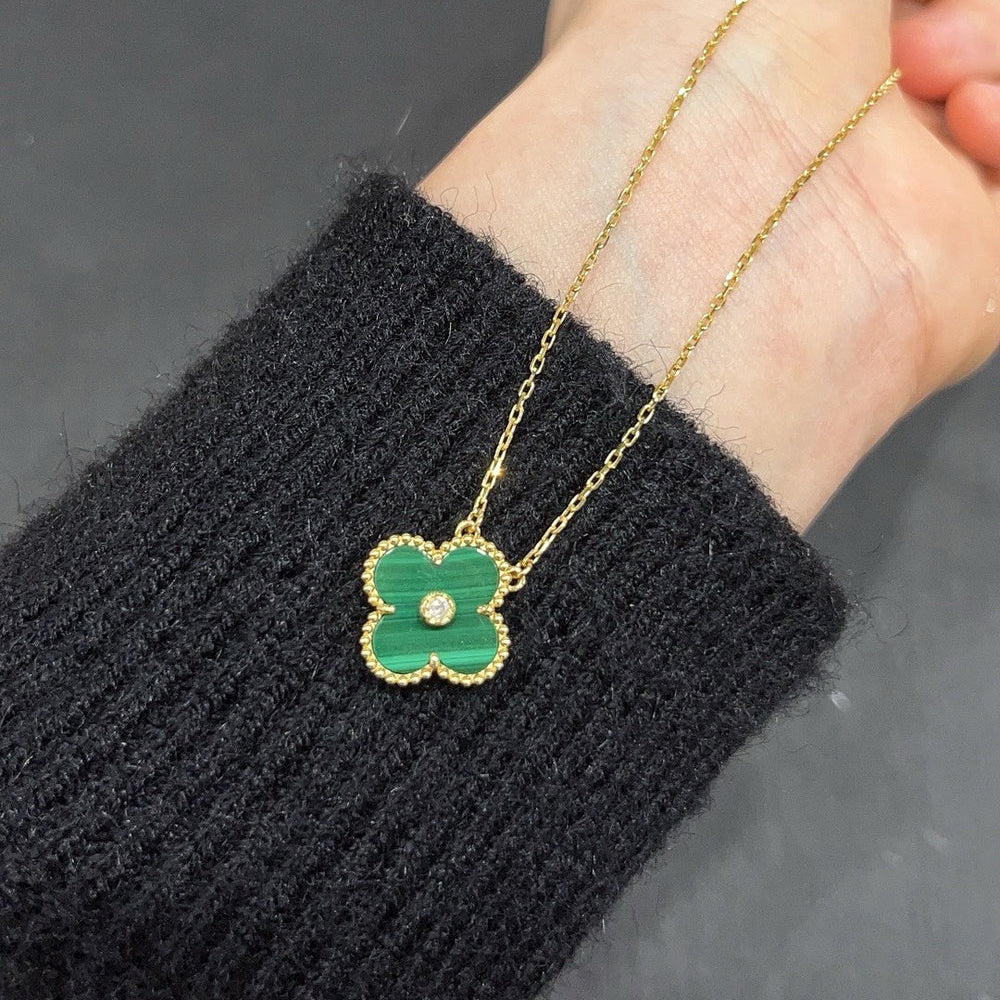 Miro CLOVER 15MM DIAMOND TURQUOISE NECKLACE