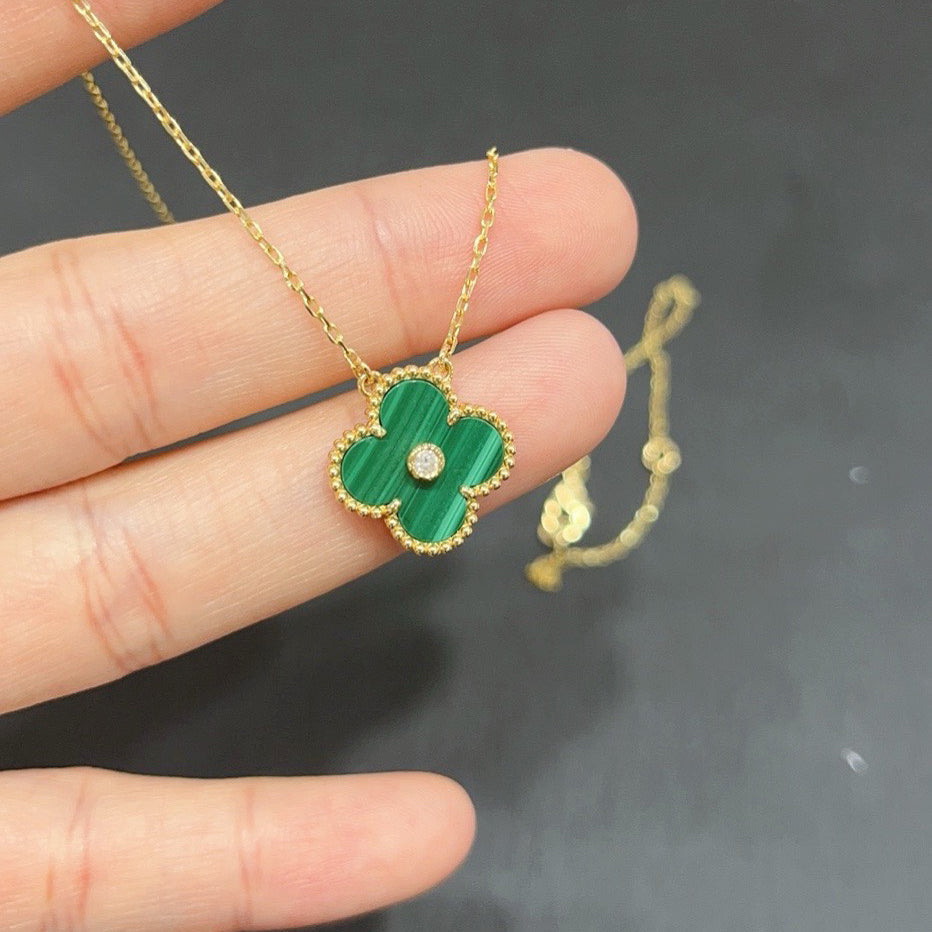 Miro CLOVER 15MM DIAMOND TURQUOISE NECKLACE