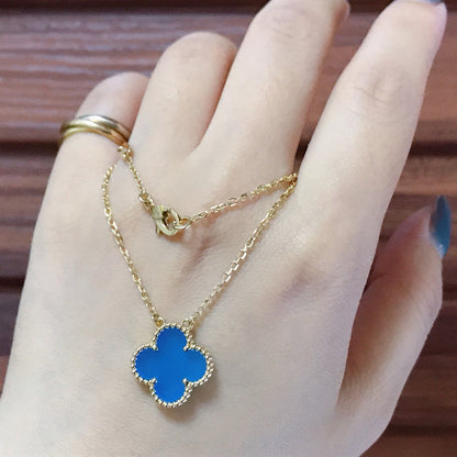 Miro CLOVER 15MM ブルーアゲートネックレス