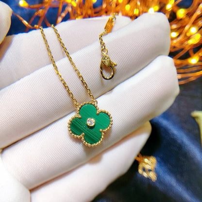 Miro CLOVER 15MM DIAMOND TURQUOISE NECKLACE