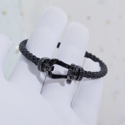 Miro FORCE LARGE SERIES HORSESHOE BLACK SAMURAI BRACELET