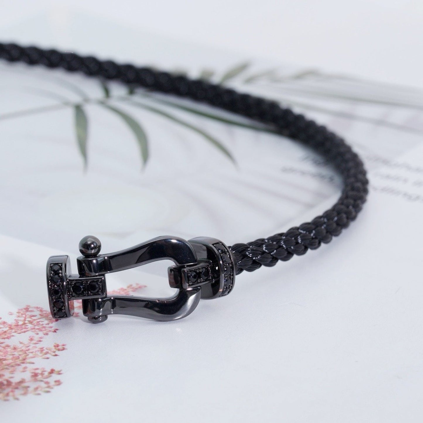 Miro FORCE LARGE SERIES HORSESHOE BLACK SAMURAI BRACELET