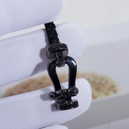 Miro FORCE LARGE SERIES HORSESHOE BLACK SAMURAI BRACELET