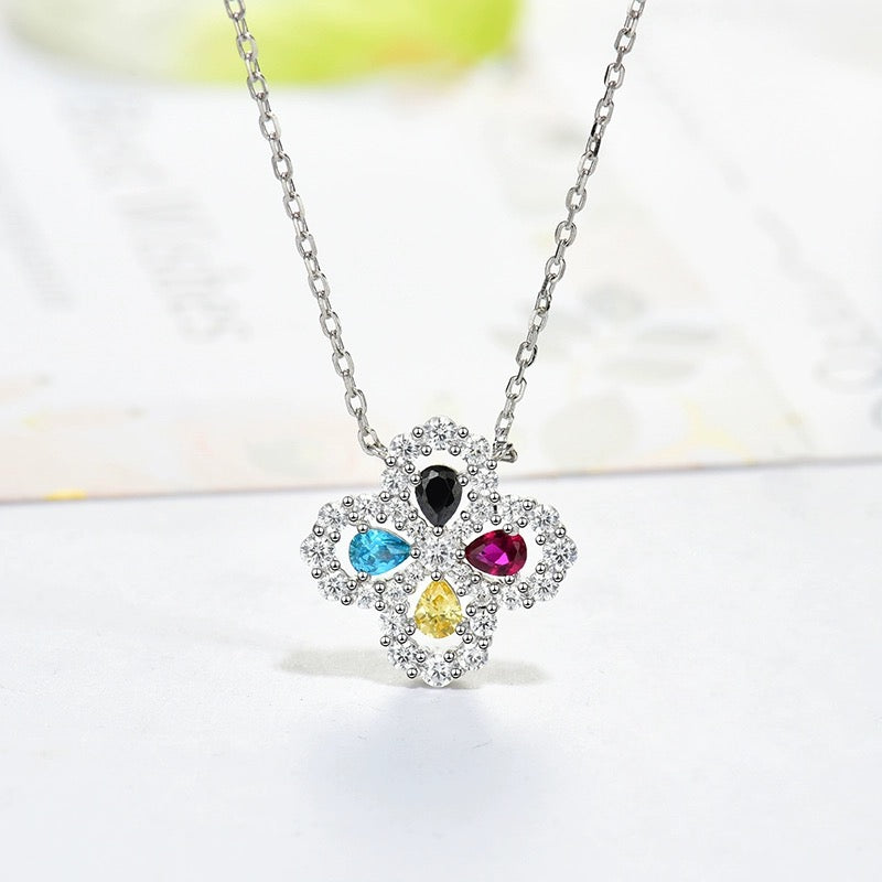 Miro LOOP NECKLACE FULL MOTIF DIAMOND 16MM MULTIPLE COLORS