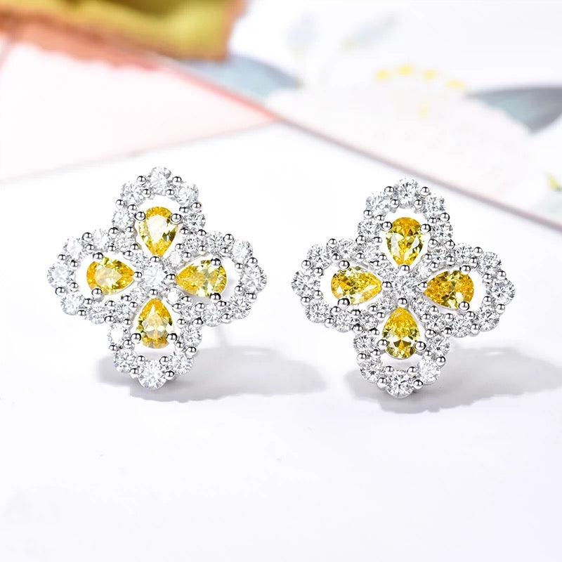 Miro LOOP EARRINGS FULL MOTIF DIAMOND 16MM