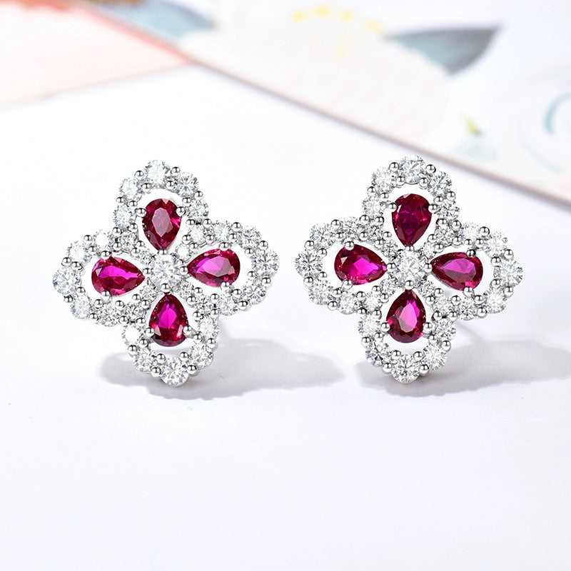 Miro LOOP EARRINGS FULL MOTIF DIAMOND 16MM
