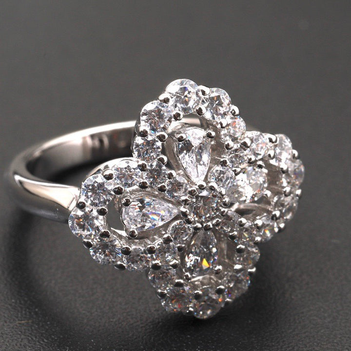 Miro LOOP RING FULL MOTIF DIAMOND 16MM SILVE
