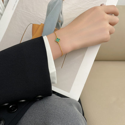 Miro CLOVER BRACELET MALACHITE 1 MOTIF