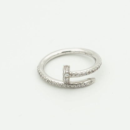 Miro JUSTE RING 1.8MM SILVER DIAMONDS
