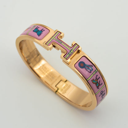 Miro H PINK GOLD BRACELET PINK CERAMIC