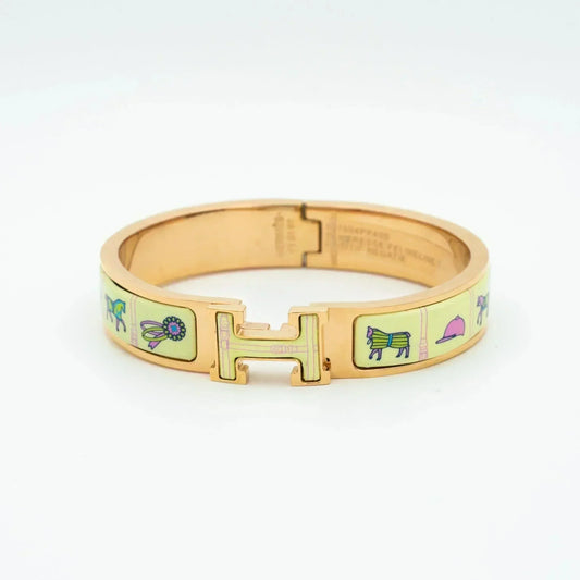 Miro H PINK GOLD BRACELET CREAM CERAMIC