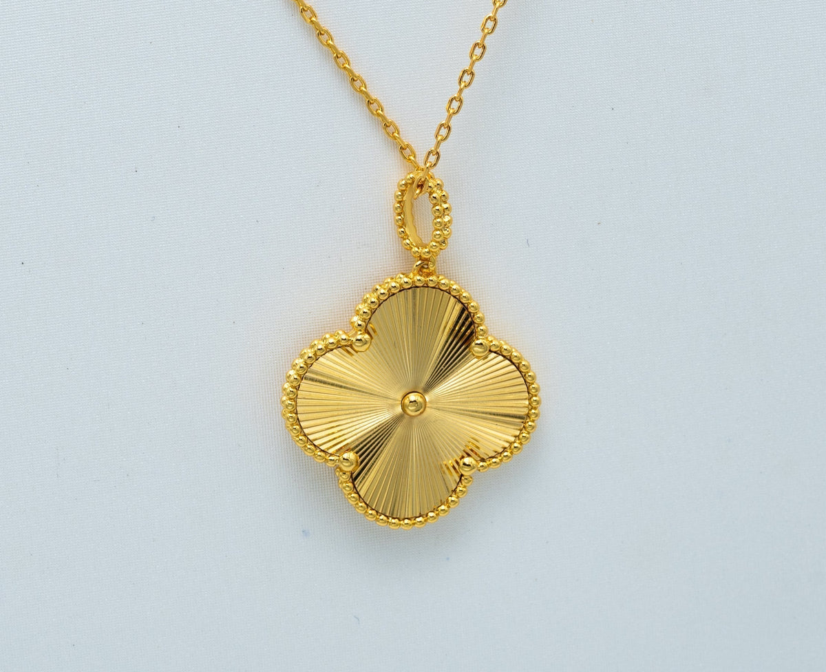 Miro CLOVER 25MM PEDANT NECKLACE GOLD