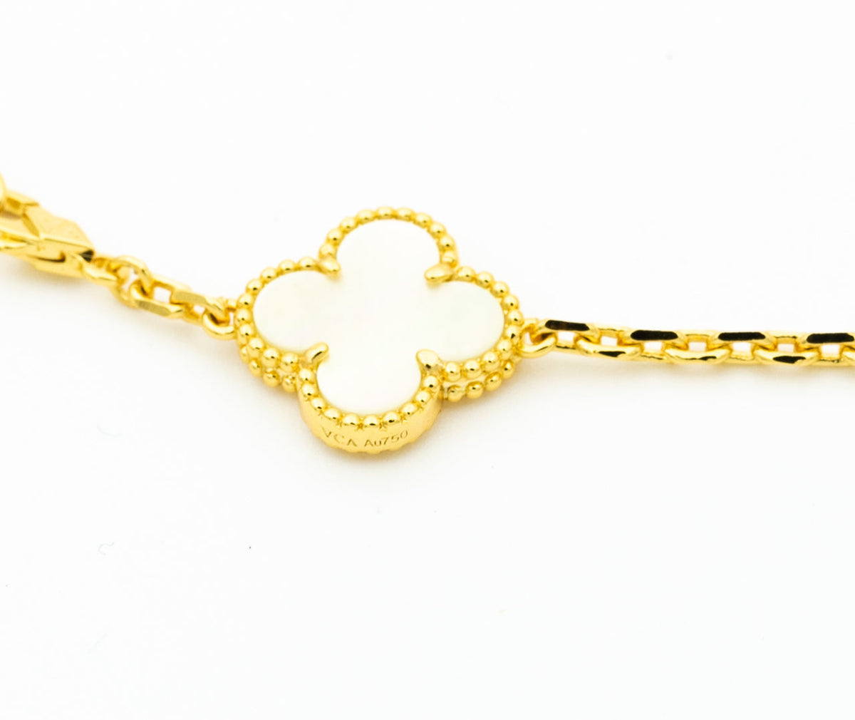 Miro CLOVER BRACELET 5 MOTIFS ONYX MOP
