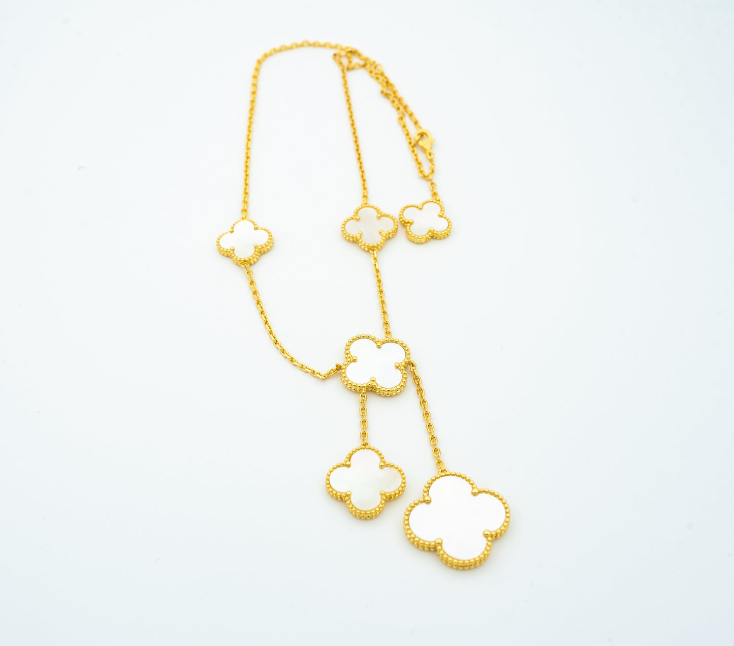 Miro CLOVER MOTHER OF PEARL NECKLACE 6 MOTIF