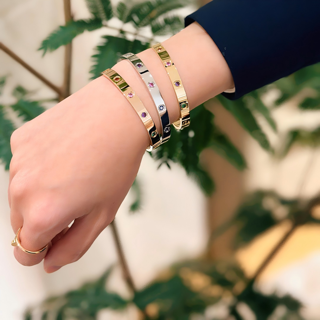[Miro ] 2026 RAINBOW LOVE BRACELET 6.1MM  10 DIAMONDS