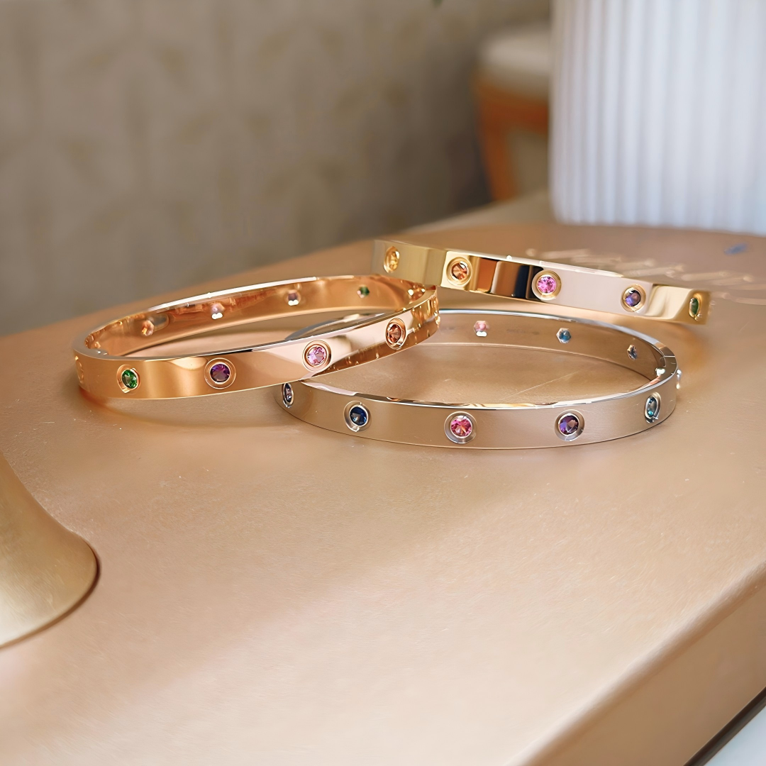 [Miro ] 2026 RAINBOW LOVE BRACELET 6.1MM  10 DIAMONDS