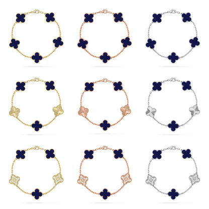 [Miro ]New CLOVER 5 MOTIF LAPIS LAZULI BRACELET COLLECTION