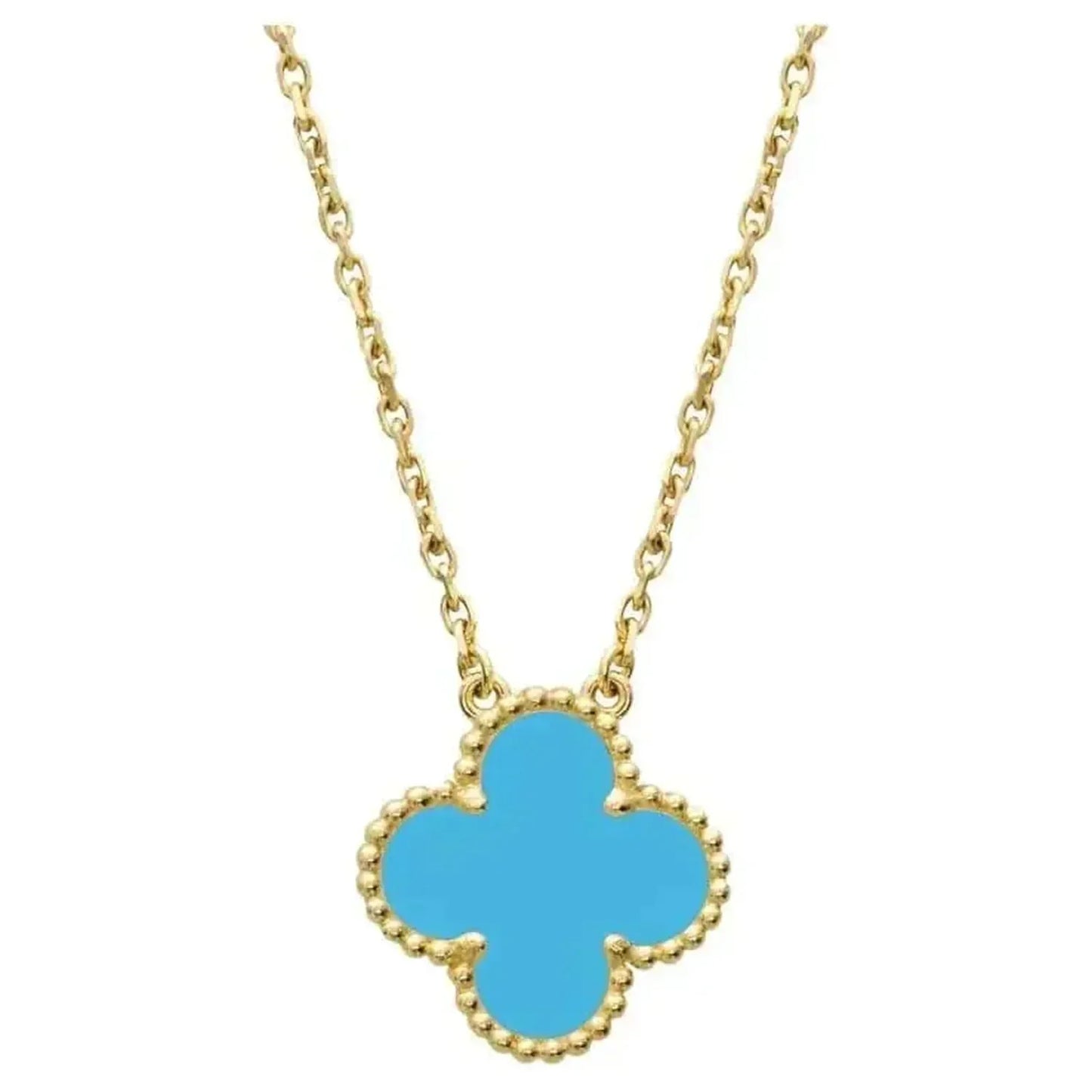 Miro CLOVER 15MM VINTAGE TURQUOISE NECKLACE