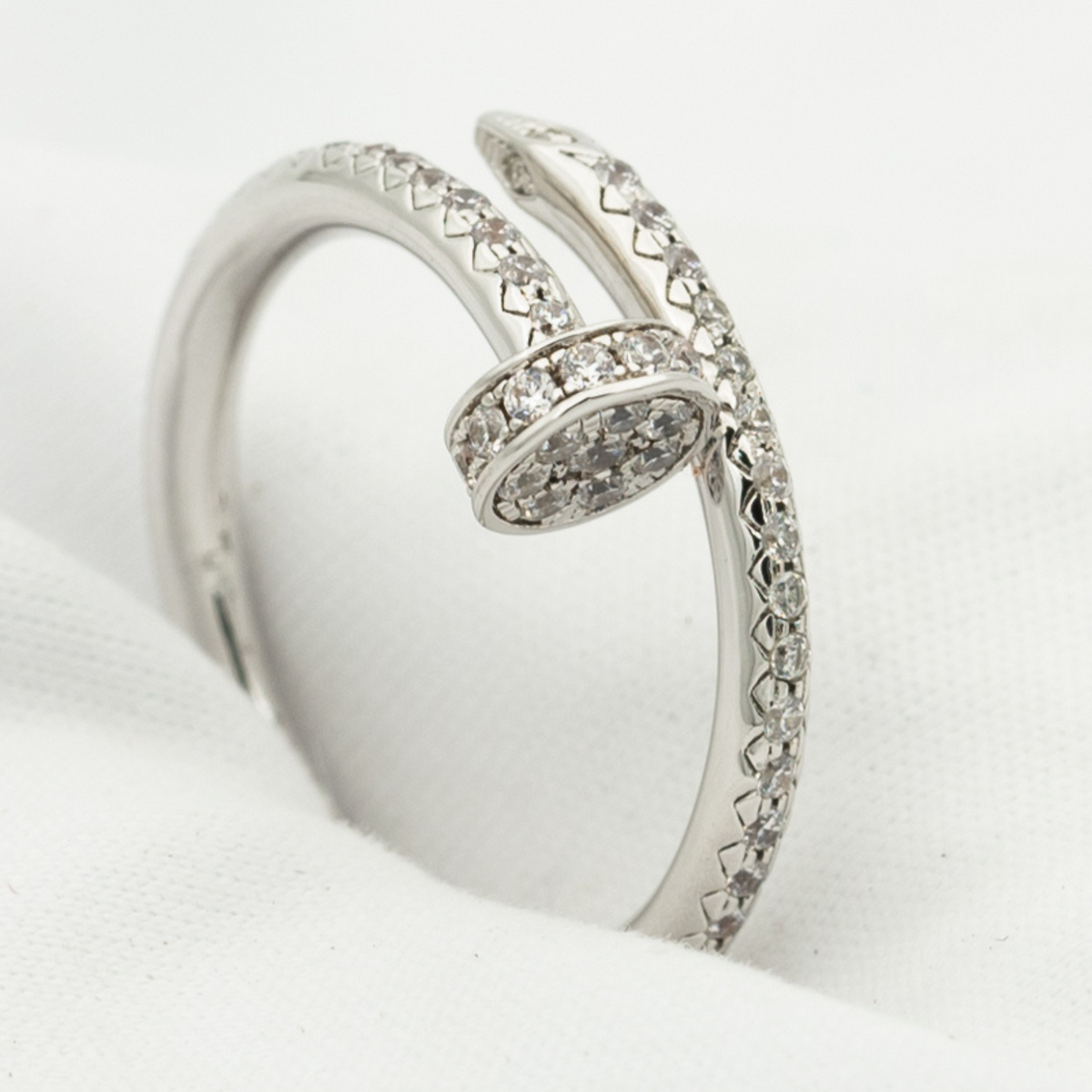Miro JUSTE RING 1.8MM SILVER DIAMONDS