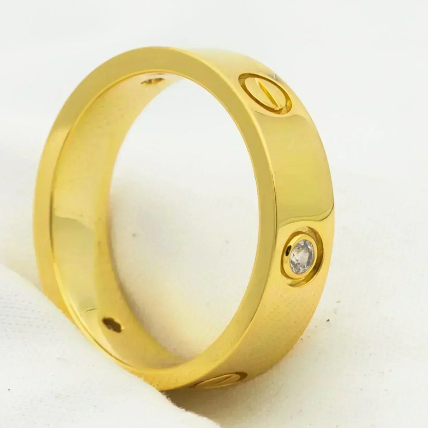 Miro LOVE RING 5.5MM 3 DIAMONDS GOLD
