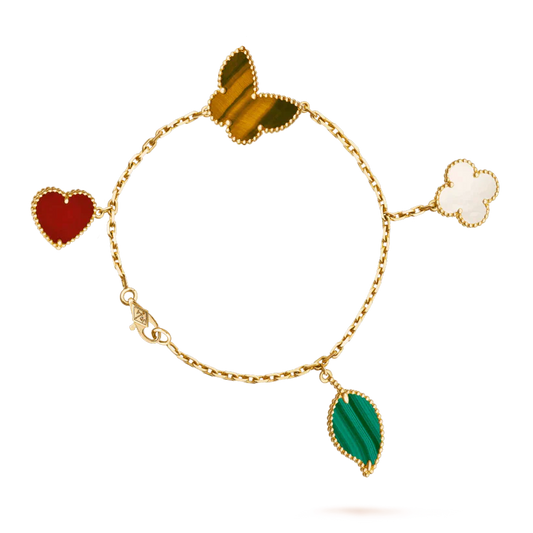 Miro LUCKY SPRING 5 MOTIF GOLD BRACELET