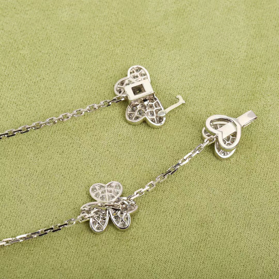 Miro FRIVOLE SILVER 9 FLOWERS NECKLACE