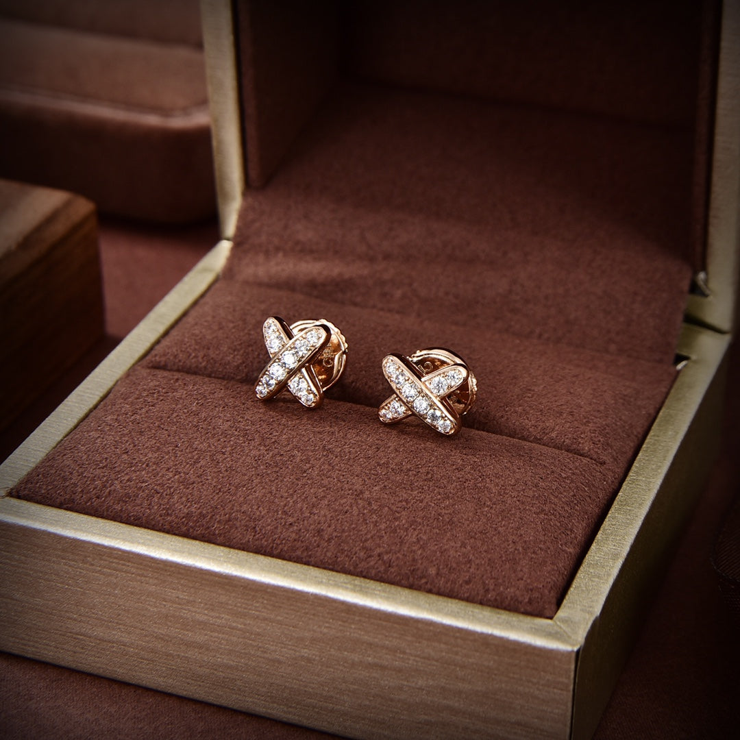 Miro JEUX DE GOLD DIAMOND EARRINGS