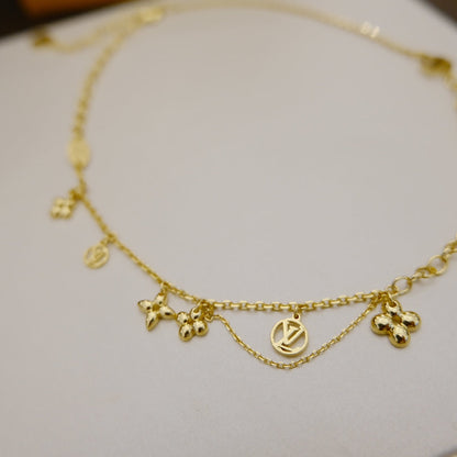 Miro BLOOMING SUPPLE NECKLACE BRASS