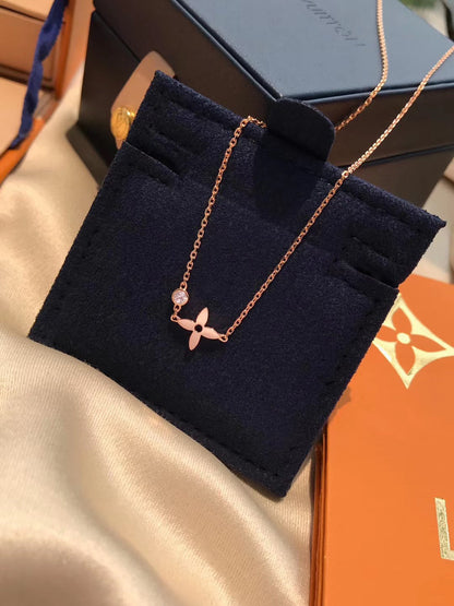 Miro BLOSSOM PENDANT PINK GOLD AND DIAMOND