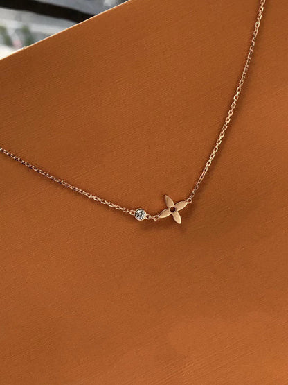 Miro BLOSSOM PENDANT PINK GOLD AND DIAMOND