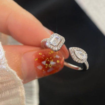 [Miro ] MY TWIN TOI & MOI SILVER DIAMOND RING