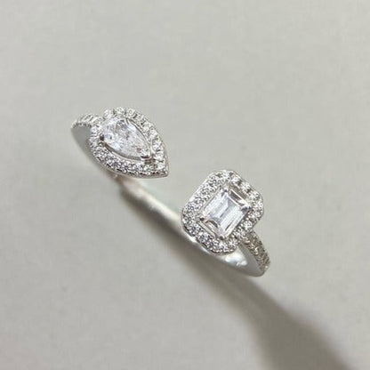 [Miro ] MY TWIN TOI & MOI SILVER DIAMOND RING
