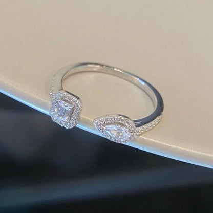 [Miro ] MY TWIN TOI & MOI SILVER DIAMOND RING
