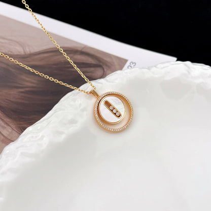 [Miro ]  MOVE MM NACRE BLANCHE DIAMOND NECKLACE