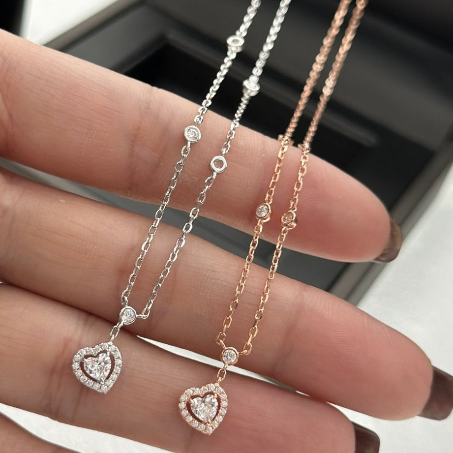 [Miro ] JOY HEART DIAMOND NECKLACE