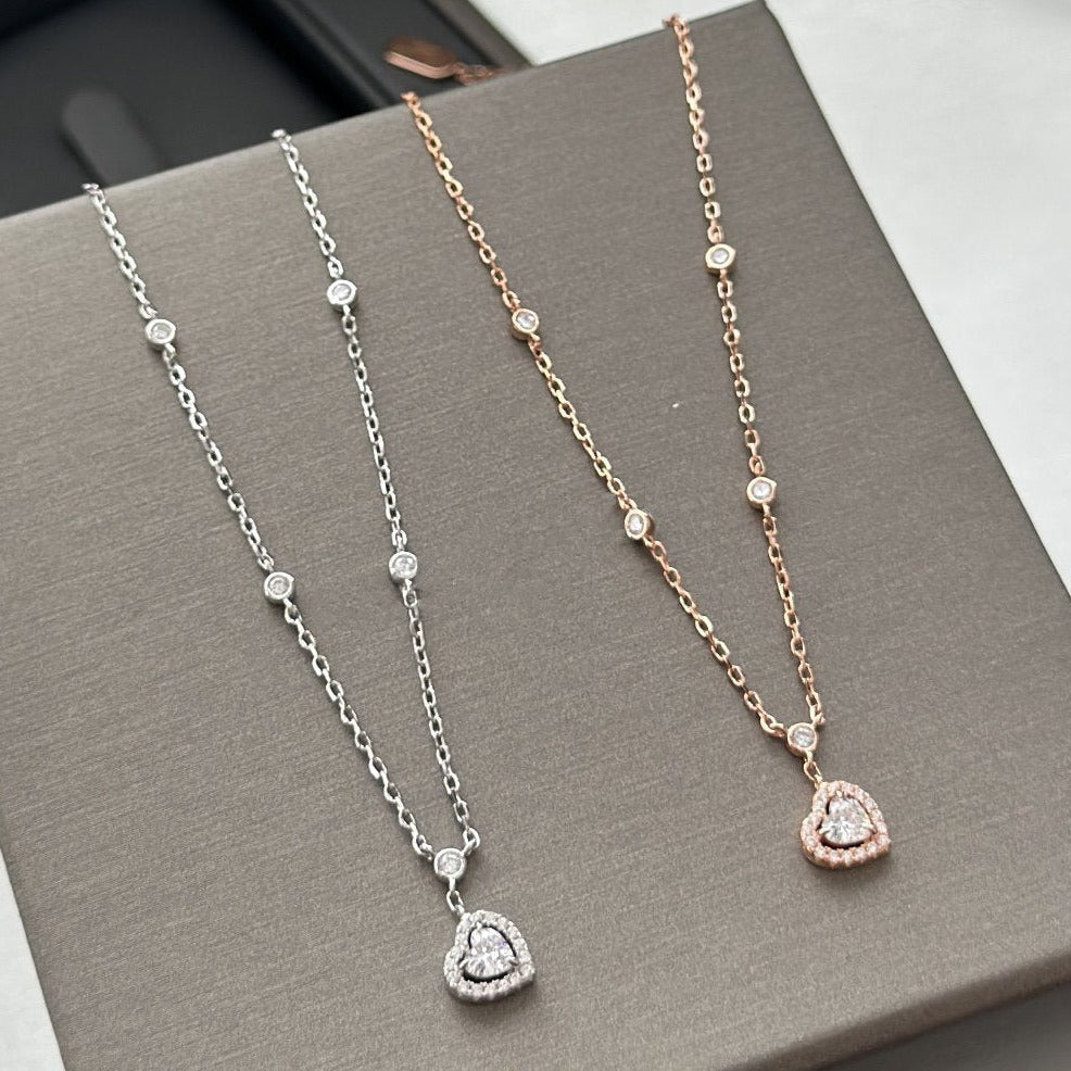 [Miro ] JOY HEART DIAMOND NECKLACE