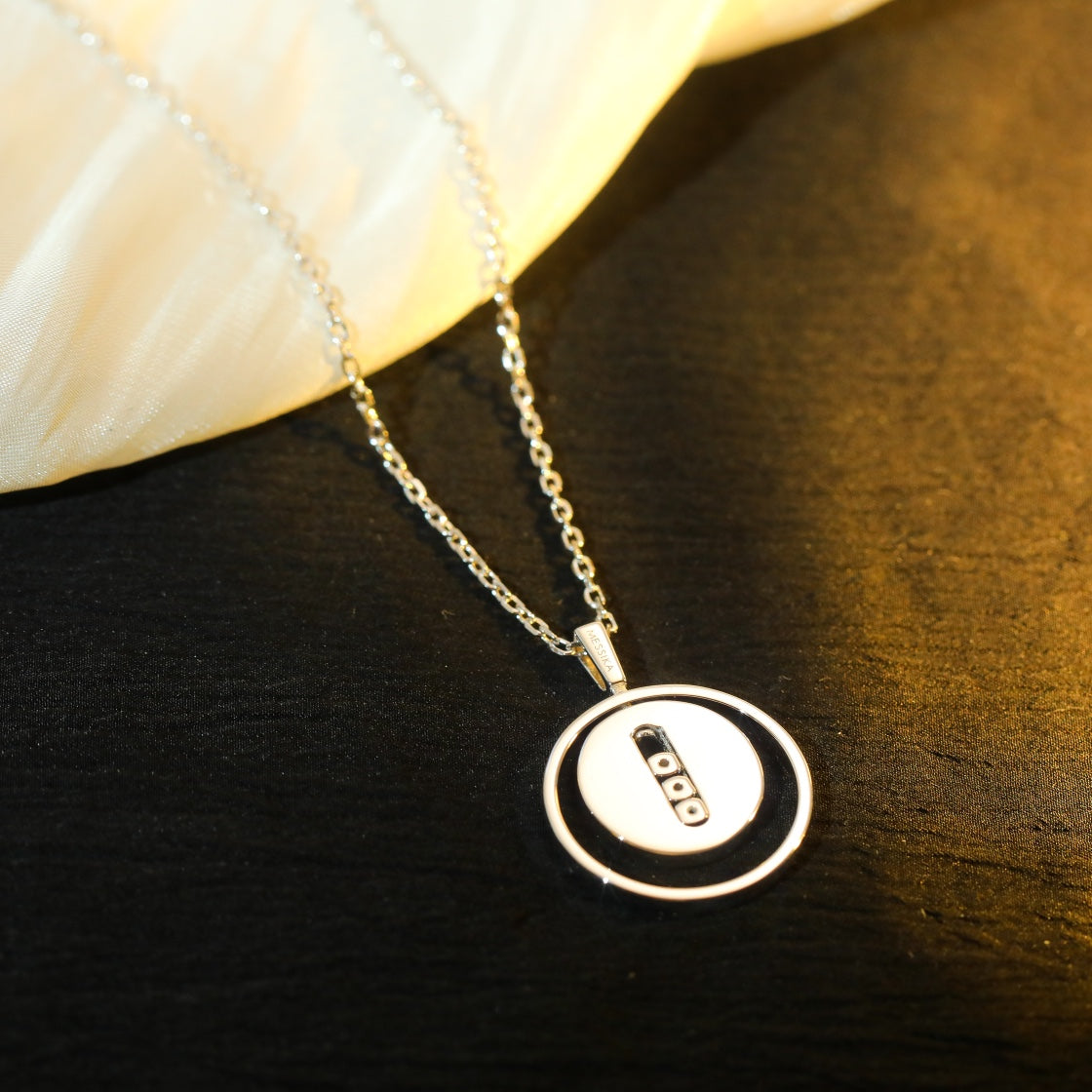 [Miro ]  MOVE MM SILVER DIAMOND NECKLACE