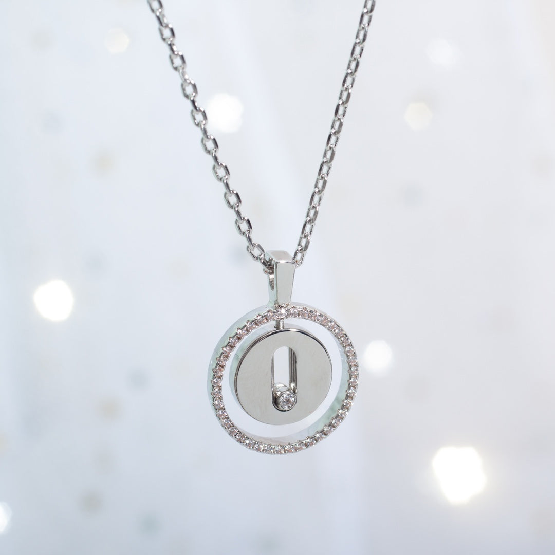 [Miro ]  MOVE PM NECKLACE SILVER DIAMOND