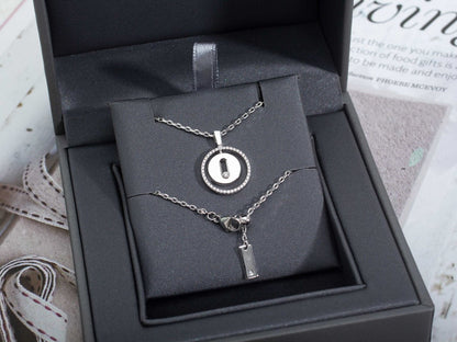 [Miro ]  MOVE PM NECKLACE SILVER DIAMOND
