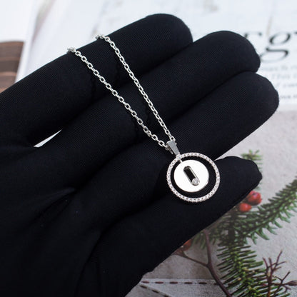 [Miro ]  MOVE PM NECKLACE SILVER DIAMOND