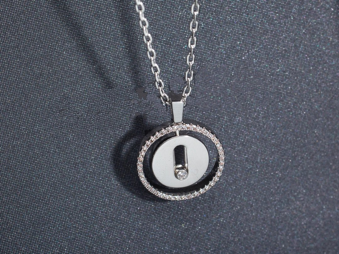 [Miro ]  MOVE PM NECKLACE SILVER DIAMOND