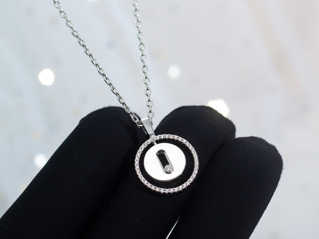[Miro ]  MOVE PM NECKLACE SILVER DIAMOND