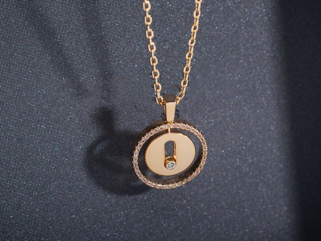 [Miro ]  MOVE PM NECKLACE PINK GOLD DIAMOND