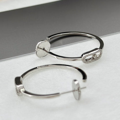[Miro ] CREOLES MOVE UNO PM DIAMOND EARRINGS