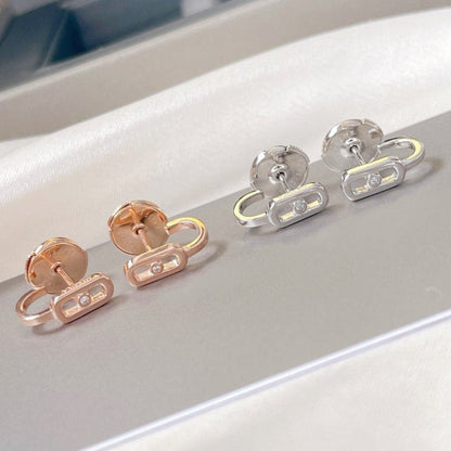 [Miro ] CREOLES MOVE UNO MINI 1 DIAMOND EARRINGS