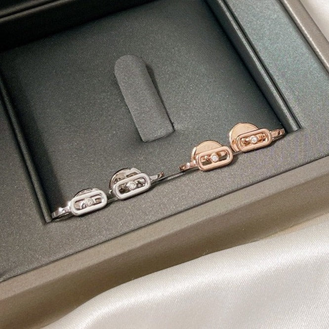 [Miro ] CREOLES MOVE UNO MINI 1 DIAMOND EARRINGS