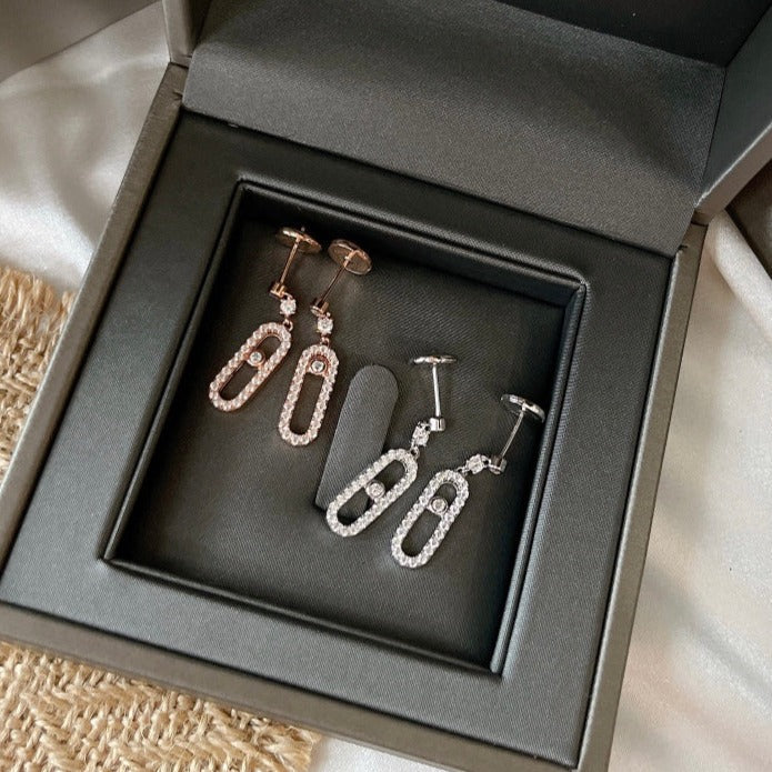 [Miro ] DORMEUSES MOVE UNO DIAMOND EARRINGS