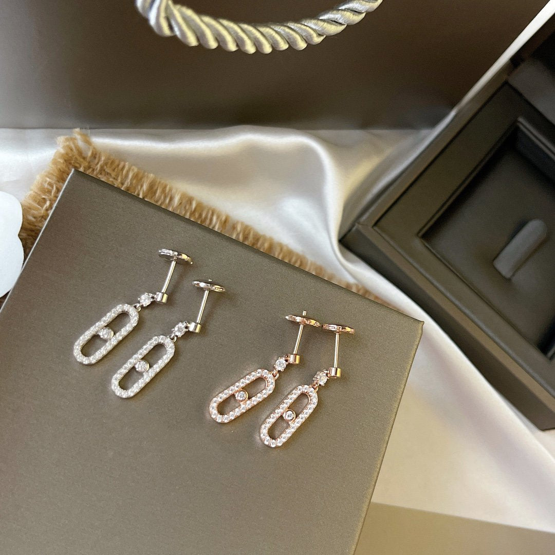 [Miro ] DORMEUSES MOVE UNO DIAMOND EARRINGS