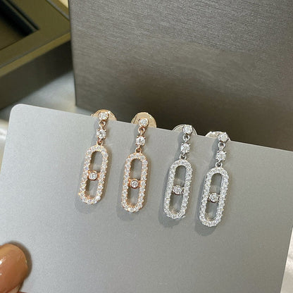 [Miro ] DORMEUSES MOVE UNO DIAMOND EARRINGS