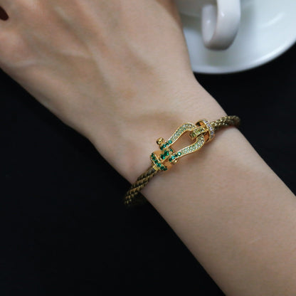 Miro FORCE 10 GOLD GREEN DIAMOND PAVED
